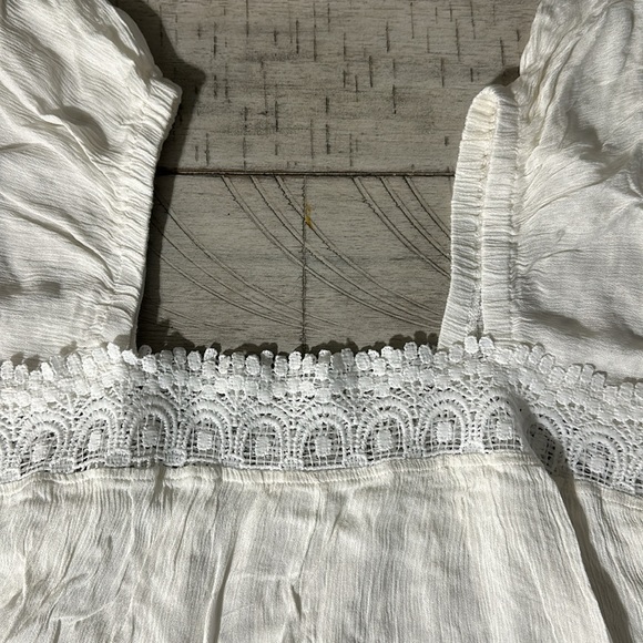 ♥️ Ces Femme White 100% Rayon Blouse - Picture 3 of 5